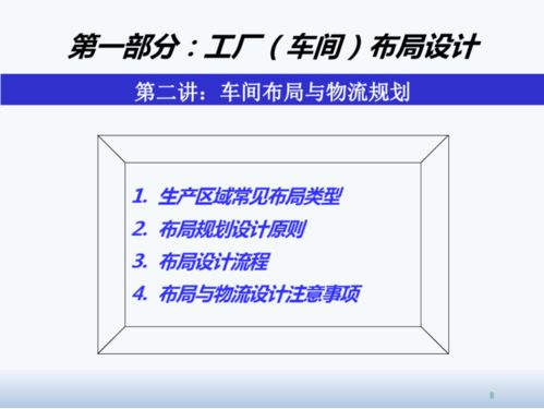 精益工廠布局設計與物流規劃項目策劃咨詢